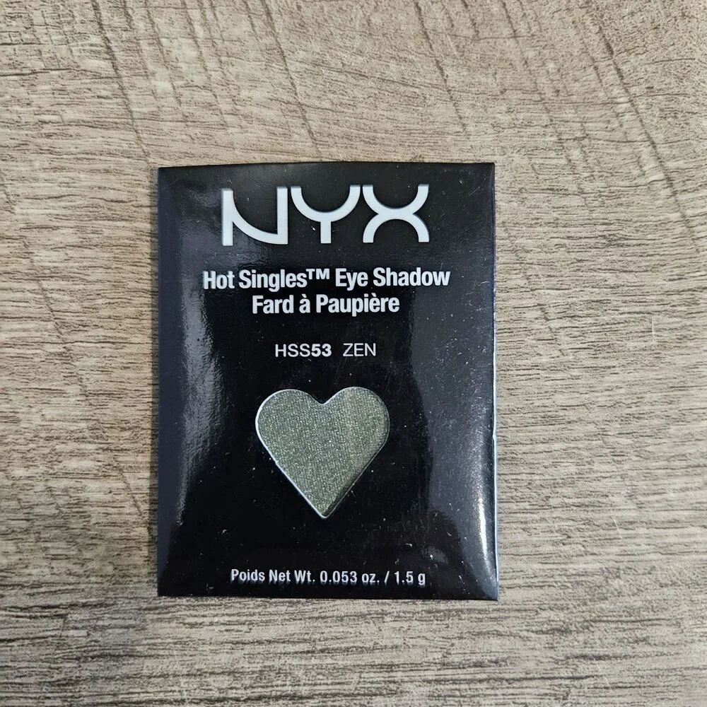 Lot of 3 NYX Hot Singles Eye Shadow Refills - HSS53 Zen Green NEW